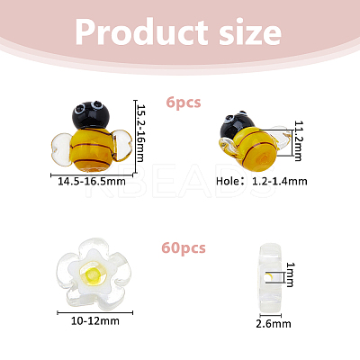 Handmade Lampwork Beads LAMP-HS0001-16-1