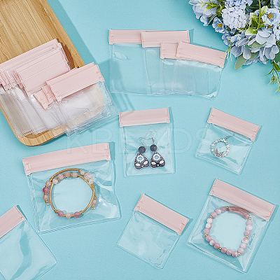 4 Sizes Plastic Anti-oxidation Jewelry Resealable Bags ABAG-GF0001-30-1