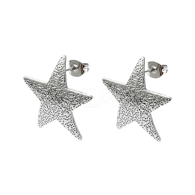 Non-Tarnish 304 Stainless Steel Stud Earring Findings STAS-L024-002P-02-1