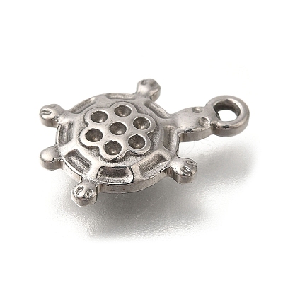 304 Stainless Steel Pendant Rhinestone Settings STAS-M075-10P-1