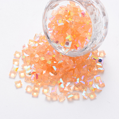 Transparent Resin Rhinestone Cabochons MRMJ-T047-12A-1