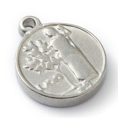 Non-Tarnish 304 Stainless Steel charms STAS-O145-15P-1