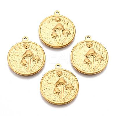 201 Stainless Steel Pendants STAS-N098-143LG-1