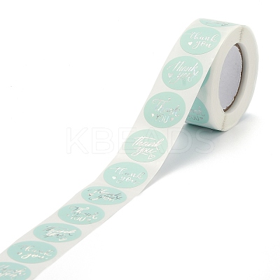 1 Inch Word Thank You Self Adhesive Paper Stickers X-DIY-M023-01-1