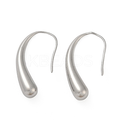 304 Stainless Steel Teardrop Dangle Earrings EJEW-S272-06P-1
