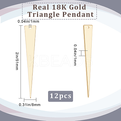 12Pcs Brass Pendants KK-BBC0008-39-1