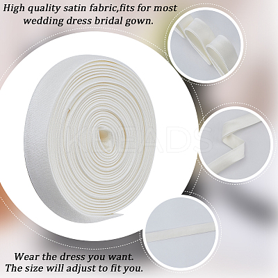 2Pcs Polyester Cord for Women's Wedding Dress Zipper Replacement DIY-GF0010-30C-1