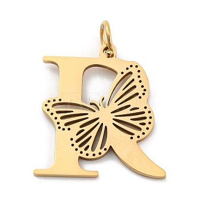 Ion Plating(IP) 201 Stainless Steel Pendants STAS-N103-184G-R-1