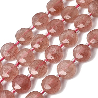 Natural Strawberry Quartz Beads Strands G-D105-A11-1