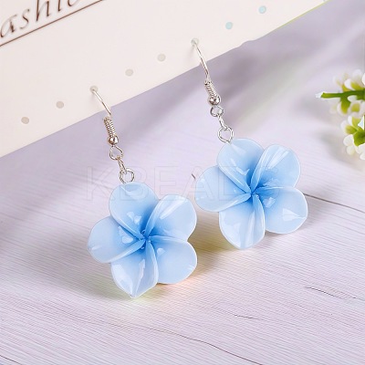 Flower Resin Dangle Earrings FS-WG2DDFE-04-1
