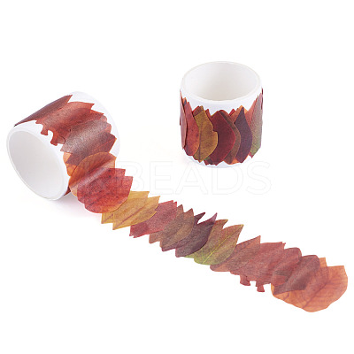 Autumn Leaf Paper Tape Stickers for Card Making DIY-TAC0032-23C-1