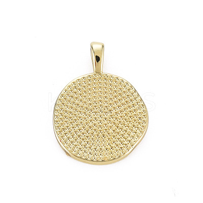Brass Enamel Pendants KK-Q283-057D-NR-1