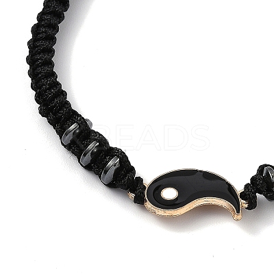 Adjustable Nylon Cord Braided Bead Bracelet LS-EJEW-H118-01G-1