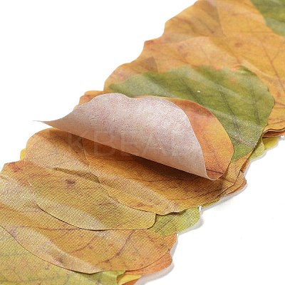 Paper Fallen Leaves Sticker Rolls LS-DIY-C080-01G-1
