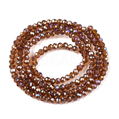 Electroplate Glass Beads Strands EGLA-A044-T1mm-B02-1