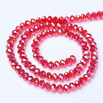 Electroplate Glass Beads Strands LS-EGLA-A034-T10mm-B06-1