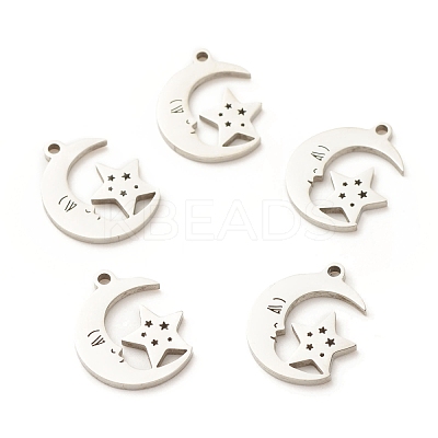 Non-Tarnish 201 Stainless Steel Pendants STAS-G258-04P-1