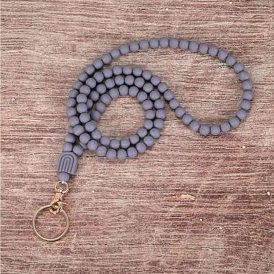 1Pc Silicone ID Card Neck Strap Card Holder NJEW-SW00027-03-1
