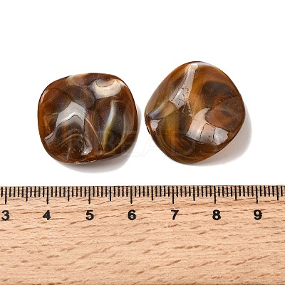 Opaque Acrylic Imitation Gemstone Beads OACR-G061-01F-1