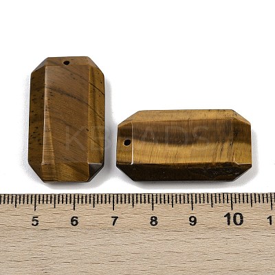 Natural Tiger Eye Pendants G-H325-03D-1