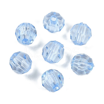 Transparent Acrylic Beads OACR-Q015-02D-1