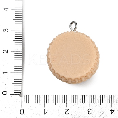 Opaque Resin Pendants RESI-S016-01B-1