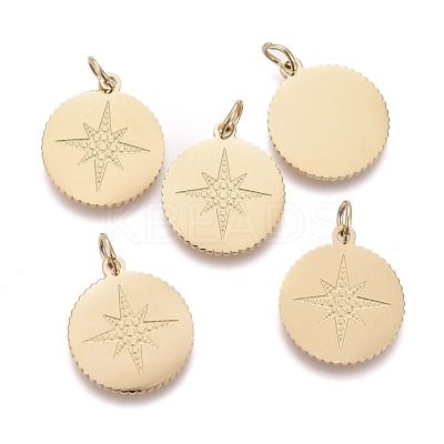 Ion Plating(IP) 304 Stainless Steel Pendants STAS-H100-39G-1