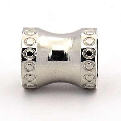 Tarnish Resistant Stainless Steel Beads STAS-M003-09S-1