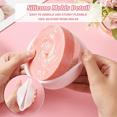 2Pcs 2 Style DIY Flat Rugby & Flat Tennis Display Decoration Silicone Molds DIY-BC0008-95-1
