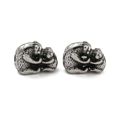 Animal 304 Stainless Steel Beads STAS-E214-11AS-03-1