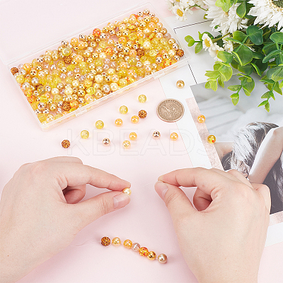 DIY Round Beads Jewelry Making Finding Kit DIY-WR0003-85B-1