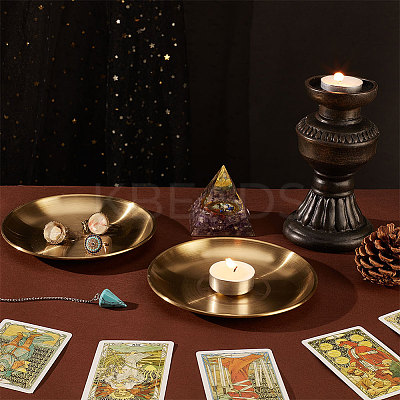2Pcs 2 Style 201 Stainless Steel Candle Holder AJEW-UN0001-41A-1