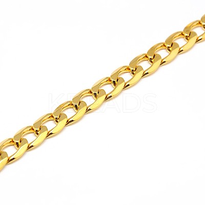 304 Stainless Steel Curb Chain/Twisted Chain Necklaces STAS-A028-N131G-1