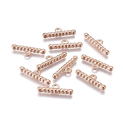 Ion Plating(IP) 304 Stainless Steel Toggle Clasps Parts STAS-F241-07-RG-1