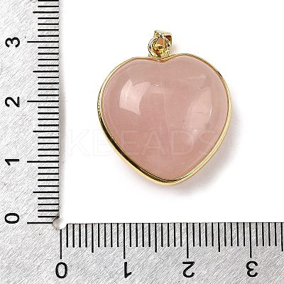 Natural Rose Quartz Pendants G-B149-10G-06-1