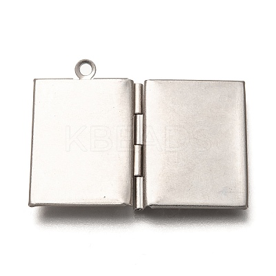 Non-Tarnish 316 Stainless Steel Locket Pendants X-STAS-P267-01P-1