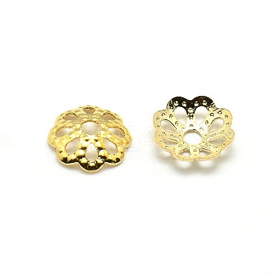 Brass Flower Bead Caps LS-X-KK-O043-03G-1