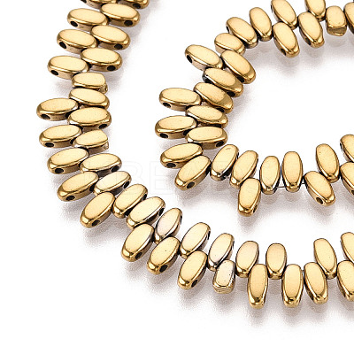 Electroplated Synthetic Non-magnetic Hematite Beads Strands G-T139-65B-1