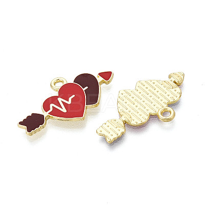 Valentine's Day Alloy Enamel Pendants ENAM-T023-21A-1