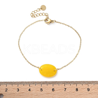 304 Stainless Steel Link Bracelets BJEW-A036-24G-01-1