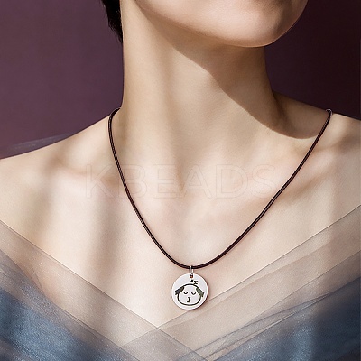 16Pcs 8 Style Stainless Steel Pendants STAS-SZ0002-01-1