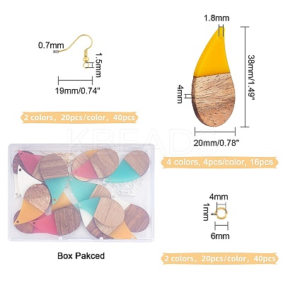 DIY Dangle Earring Making Kits DIY-OC0005-92-1