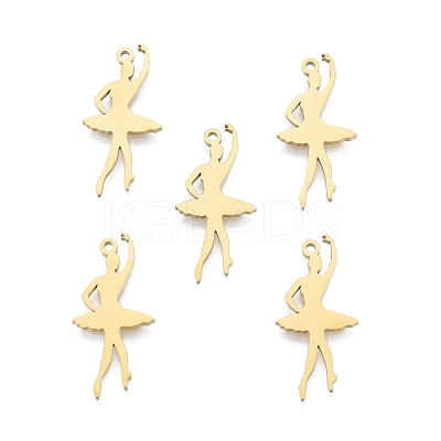 Ion Plating(IP) 201 Stainless Steel Pendant STAS-B027-01G-1