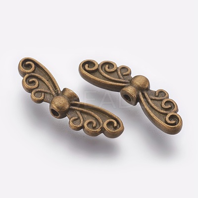 Tibetan Style Alloy Beads TIBEB-1331-AB-LF-1