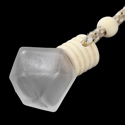 Glass Perfume Bottles Air Freshener Diffuser Bottle Hanging Ornament AJEW-P111-01B-1