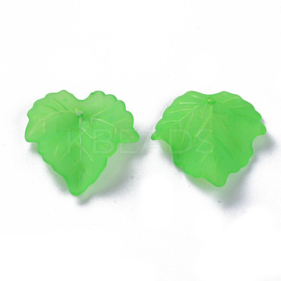 Autumn Theme Transparent Frosted Acrylic Pendants PAF002Y-7-1