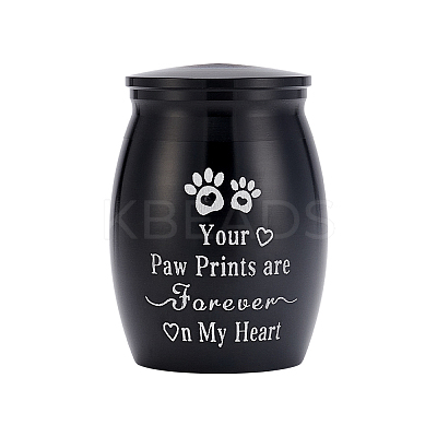 1Pc Stainless Steel Storage Containers Cremation Urn for Pet AJEW-UN0002-65-1