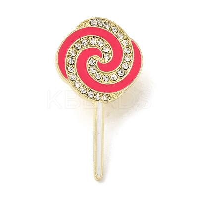 Cute Hot Pink Lollipop Enamel Pins JEWB-S025-12C-1