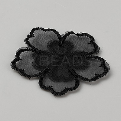 Organza Embroidery Sew on Appliques PATC-WH0008-61C-1