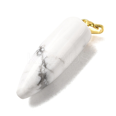 Natural & Synthetic Gemstone Pointed Pendants G-D040-01G-1